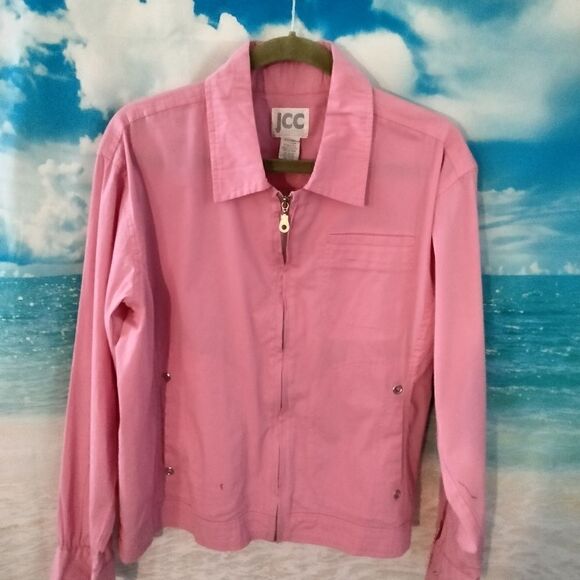 NWT:âJCCâwoman's jacketâorâshirt,âstretch'sâskittle. - Picture 2 of 5